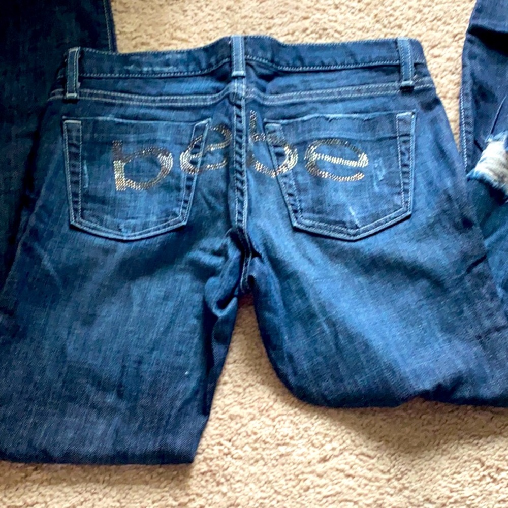 Bebe rhinestone jeans